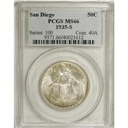 1935-S 50C San Diego MS66 PCGS. PCGS Population (1