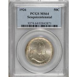 1926 50C Sesquicentennial MS64 PCGS. PCGS Populati