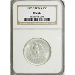 1935-S 50C Texas MS66 NGC. NGC Census: (406/99). P