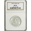 Image 1 : 1935-S 50C Texas MS66 NGC. NGC Census: (406/99). P