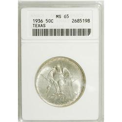 1936 50C Texas MS65 ANACS. NGC Census: (472/532).