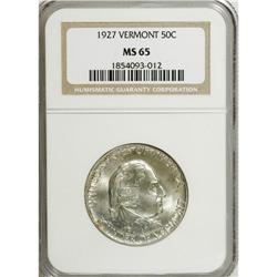 1927 50C Vermont MS65 NGC. NGC Census: (704/173).
