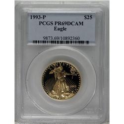 1993-P G$25 Half-Ounce Gold Eagle PR69 Deep Cameo PC