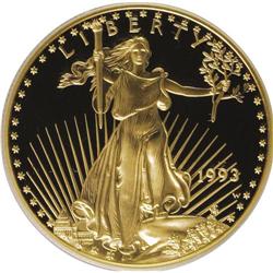 1993-W G$50 One-Ounce Gold Eagle PR69 Deep Cameo PCGS.
