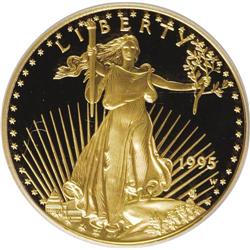 1995-W G$25 Half-Ounce Gold Eagle PR69 Deep Cameo PCGS