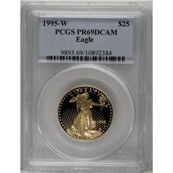 1995-W G$25 Half-Ounce Gold Eagle PR69 Deep Cameo PC