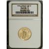 Image 1 : 1996 G$10 Quarter-Ounce Gold Eagle MS70 NGC. NGC C