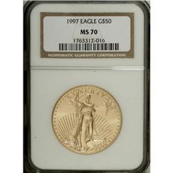 1997 G$50 One-Ounce Gold Eagle MS70 NGC. NGC Censu