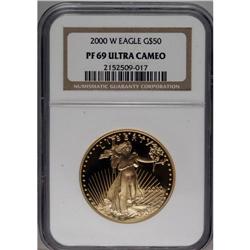 2000-W G$50 One-Ounce Gold Eagle PR69 Deep Cameo NGC