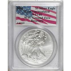 2001 $1 Silver Eagle MS60 PCGS. PCGS Population (0/208