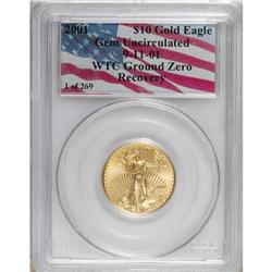 2001 G$10 Quarter-Ounce Gold Eagle MS60 PCGS. PCGS Pop