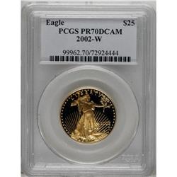 2002-W G$25 Half-Ounce Gold Eagle PR70 Deep Cameo PC