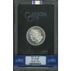 1884-CC $1 MS63 Deep Mirror Prooflike NGC. NGC Cen