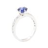 Image 4 : 1.55 ctw Sapphire And Diamond Ring - Platinum
