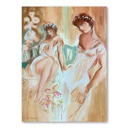 Batia Magal, "Sister" Hand Signed Limited Edition Serigraph on Paper with Letter