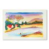 Image 1 : Moshe Leider, Original Watercolor Painting, Hand Signed with Letter of Authentic