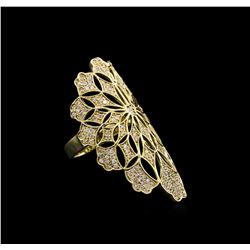 1.12 ctw Diamond Ring - 14KT Yellow Gold
