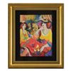Image 1 : Patricia Govezensky, "Friends at Brunch" Framed Limited Edition Serigraph on Can