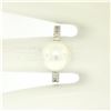 Image 5 : 14k White Gold 10.6mm Akoya Pearl Ring w/ 0.54 ctw F VS Round Diamond Accents