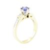 Image 4 : 1.24 ctw Sapphire And Diamond Ring - 14KT Yellow Gold