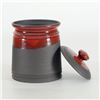 Image 2 : Eugenijus Tamosiunas, Hand Made Ceramic Jar with Lid, Hand Signed.