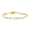 Image 1 : 11.19 ctw Diamond Tennis Bracelet - 14KT Yellow Gold