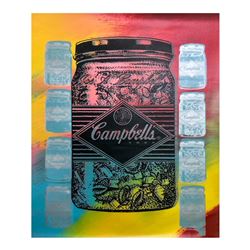 Steve Kaufman (1960-2010), "Campbell's Soup" Hand Signed and Numbered Limited Ed