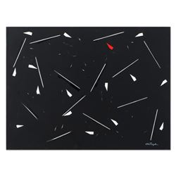 Tom Pergola, "One Red One" Original Acrylic Painting on Gallery Wrapped Canvas,