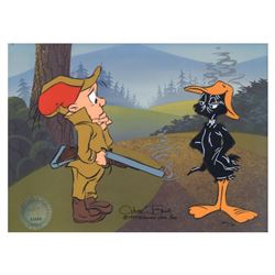 Chuck Jones "Daffy And Elmer: Beakhead" Hand Signed, Hand Painted Limited Editio