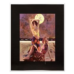 Sabzi - "Tampa Night" Limited Edition Hand Embellished on Canvas, Numbered and H