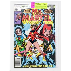 MS. MARVEL # 18 1ST APPERANCE MS.MARVEL AND 2 MORE