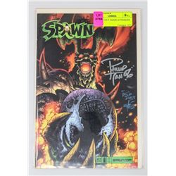 SPAWN # 153 P. TANOS AUTOGRAPH