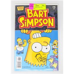 SIMPSON # 78 BART SKETCH & AUTOGRAPH