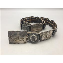 Stunning Vintage Sterling Silver Concho Belt