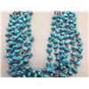 Image 3 : Six Strand Turquoise and Dark Heishi Necklace