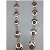 Image 5 : Coral Bear Paw Concho Belt