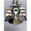 Image 1 : Zuni Inlay Thunderbird Necklace
