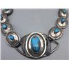 Image 2 : Eye Catching Sterling Silver and Turquoise Concho Belt