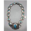 Image 3 : Eye Catching Sterling Silver and Turquoise Concho Belt