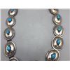 Image 4 : Eye Catching Sterling Silver and Turquoise Concho Belt