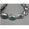 Image 8 : Eye Catching Sterling Silver and Turquoise Concho Belt