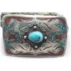 Image 1 : Vintage Chip Inlay Belt Buckle