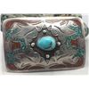 Image 2 : Vintage Chip Inlay Belt Buckle