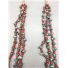Image 5 : 3 Strand Turquoise and Coral Necklace