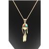 Image 3 : Beautiful Reversible Inlay Pendant Necklace