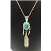 Image 4 : Beautiful Reversible Inlay Pendant Necklace