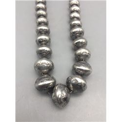 Stamped Navajo Pearls Necklace