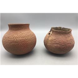 Two Prehistoric Corrugated Pots