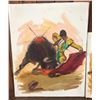 Image 2 : Three Original Bullfighting Paintings by Baez