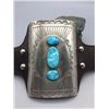 Image 2 : German Silver and Turquoise Ketoh (Bow Guard)